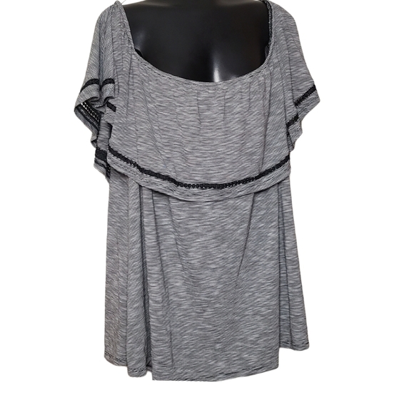 5X - Penningtons | Bardot Off-The-Shoulder Swing Top - Picture 2 of 7